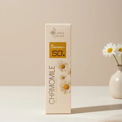 Areneí Chamomile SPF 50+ Sunscreen Box for High Summer Protection